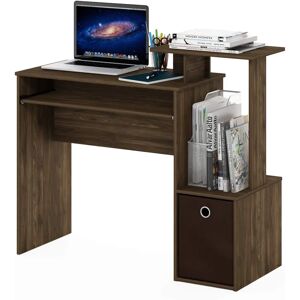 Furinno Model 12095CWN/DBR - Compact Computer Desk Furinno Model 12095CWN/DBR - Compact Computer Desk