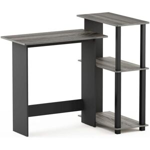 Furinno Grijze MDF Bureau met 3 Planken - Bureau Furinno Grijze MDF Bureau met 3 Planken - Bureau