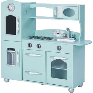 Teamson Kids Mint Wooden Toy Kitchen - Fridge, Oven & More - Toy Kitchen Teamson Kids Mint Wooden Toy Kitchen - Fridge, Oven & More - Toy Kitchen