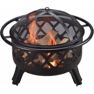 Teamson Home 76cm Garden Round Fire Pit - Outdoor Teamson Home 76cm Garden Round Fire Pit - Outdoor