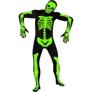 Fantasia de esqueleto luminosa Morphsuits - Corpo inteiro que brilha Fantasia de esqueleto luminosa Morphsuits - Corpo inteiro que brilha