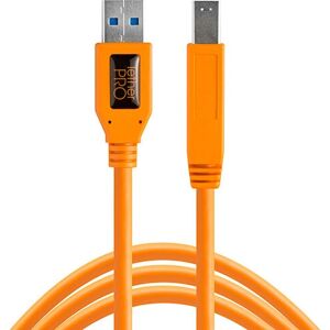 Tether Tools Tetherpro USB-kábel - 4,6 m - Narancssárga - USB Type A B Tether Tools Tetherpro USB-kábel - 4,6 m - Narancssárga - USB Type A B