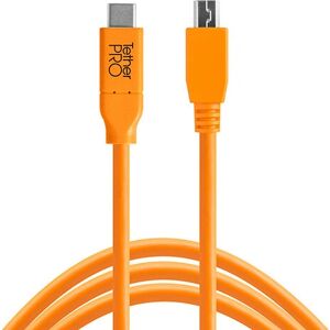 Cavo USB Tether Tools Arancione 4,6 m USB 2.0 Mini-USB B Cavo USB Tether Tools Arancione 4,6 m USB 2.0 Mini-USB B