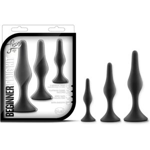 Ensemble de 3 Plugues Anaux Débutant Luxe - Silicone Étanche - Publicité Ensemble de 3 Plugues Anaux Débutant Luxe - Silicone Étanche - Publicité