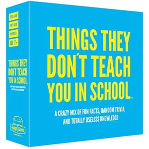 Hygge Games Things They Don't Teach You in School Party Trivia Game - Blue Hygge Games Things They Don't Teach You in School Party Trivia Game - Blue