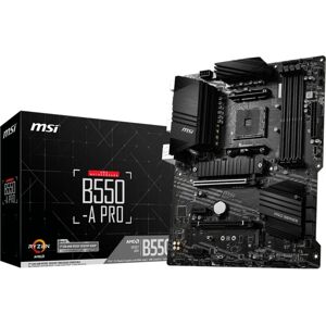 MSI B550-A PRO Motherboard - DDR4, AMD Ryzen, Dual-Channel, HDMI MSI B550-A PRO Motherboard - DDR4, AMD Ryzen, Dual-Channel, HDMI