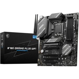 MSI B760 Gaming Plus Wifi Motherboard - Supports 12th/13th Gen Intel, DDR5, PCIe 4.0 MSI B760 Gaming Plus Wifi Motherboard - Supports 12th/13th Gen Intel, DDR5, PCIe 4.0