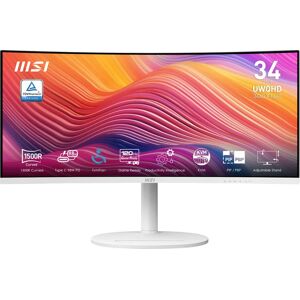 Monitor MSI alb de 34 inch UltraWide pentru jocuri - Monitor de calculator Monitor MSI alb de 34 inch UltraWide pentru jocuri - Monitor de calculator