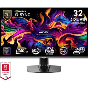 MSI MSI MPG 322URX QD-OLED 31,5" Gaming-skärm 4K UHD - Datorbildskärm MSI MSI MPG 322URX QD-OLED 31,5" Gaming-skärm 4K UHD - Datorbildskärm