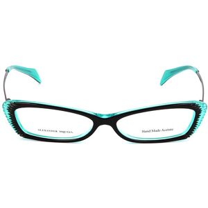 Alexander McQueen AMQ-4163-R2K Black Turquoise - Spectacle Frame Alexander McQueen AMQ-4163-R2K Black Turquoise - Spectacle Frame