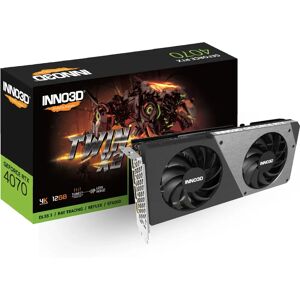 Inno3D GeForce RTX 4070 Twin X2 12GB GDDR6X - Grafische kaart Inno3D GeForce RTX 4070 Twin X2 12GB GDDR6X - Grafische kaart