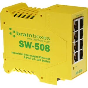 Switch Ethernet Brainboxes SW-508 - 8 Ports - Non géré - Industriel - Publicité Switch Ethernet Brainboxes SW-508 - 8 Ports - Non géré - Industriel - Publicité