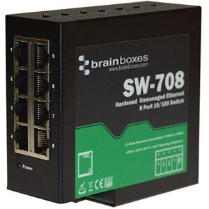 Brainboxes Switch Ethernet SW-708 - 8 Ports RJ45 - Montage DIN - Publicité Brainboxes Switch Ethernet SW-708 - 8 Ports RJ45 - Montage DIN - Publicité