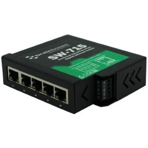 Brainboxes SW-715 Industrial 5 Port Gigabit Ethernet Switch - DIN Rail Brainboxes SW-715 Industrial 5 Port Gigabit Ethernet Switch - DIN Rail