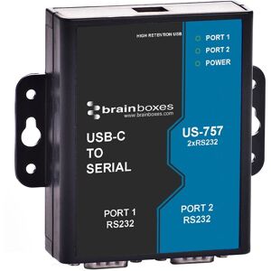 Brainboxes US-757, 2 Ports RS232, USB-C - Adaptateur Série - Publicité Brainboxes US-757, 2 Ports RS232, USB-C - Adaptateur Série - Publicité