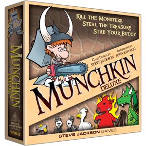 Steve Jackson Games Munchkin Deluxe Board Game for Ages 10+ - Card Game Steve Jackson Games Munchkin Deluxe Board Game for Ages 10+ - Card Game