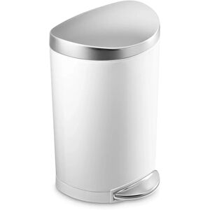 simplehuman CW1867 White Semi Round Pedal Bin 10 L - Pedal Bin simplehuman CW1867 White Semi Round Pedal Bin 10 L - Pedal Bin