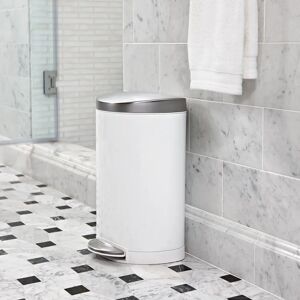 simplehuman CW1867 White Semi Round Pedal Bin 10 L - Pedal Bin simplehuman CW1867 White Semi Round Pedal Bin 10 L - Pedal Bin