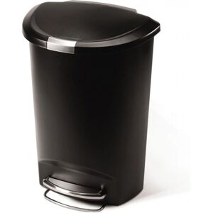 Simplehuman Semi-Round Pedal Bin 50 L - Black Simplehuman Semi-Round Pedal Bin 50 L - Black