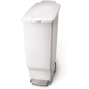 Simplehuman Slim Pedal Bin 40 L - White Simplehuman Slim Pedal Bin 40 L - White