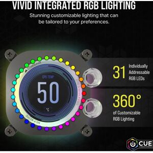 Corsair XC7 RGB ELITE LCD Water Block - CPU Cooling System Corsair XC7 RGB ELITE LCD Water Block - CPU Cooling System