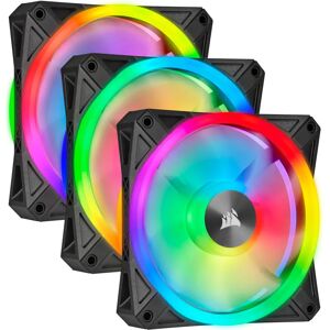 Corsair iCUE QL120 RGB Computer Case Fan - 120mm, Black, White, Grey Corsair iCUE QL120 RGB Computer Case Fan - 120mm, Black, White, Grey