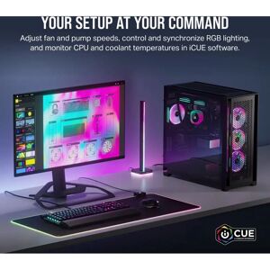 Corsair H150i RGB Liquid CPU Cooler - 360mm - Black Corsair H150i RGB Liquid CPU Cooler - 360mm - Black