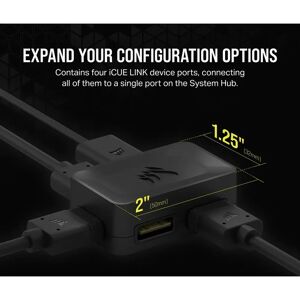 Corsair iCUE LINK 4-Way Signal Splitter - Signal Splitter Corsair iCUE LINK 4-Way Signal Splitter - Signal Splitter