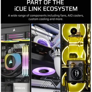 Corsair iCUE LINK RX120 MAX 120mm Fan - Black - 3 pcs Corsair iCUE LINK RX120 MAX 120mm Fan - Black - 3 pcs