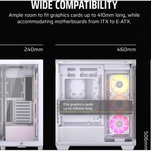 Corsair iCUE LINK 3500X RGB Mid Tower Case - White - PC Case Corsair iCUE LINK 3500X RGB Mid Tower Case - White - PC Case