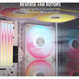 Corsair LX120-R RGB Computer Case Fan - White Corsair LX120-R RGB Computer Case Fan - White