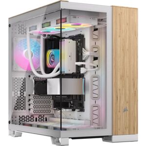 Corsair White 6500X Mid-Tower PC Case - Dual Chamber, Tempered Glass Corsair White 6500X Mid-Tower PC Case - Dual Chamber, Tempered Glass