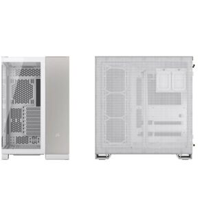 Corsair 6500X - Mid Tower - Tempered Glass, White, Gray - Computer Case Corsair 6500X - Mid Tower - Tempered Glass, White, Gray - Computer Case