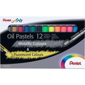 Pentel Brand Oil Pastel Set - Metallic & Fluorescent - Art Supplies Pentel Brand Oil Pastel Set - Metallic & Fluorescent - Art Supplies