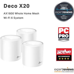 TP-Link Deco X20 - Mesh Wi-Fi 6 System - White TP-Link Deco X20 - Mesh Wi-Fi 6 System - White