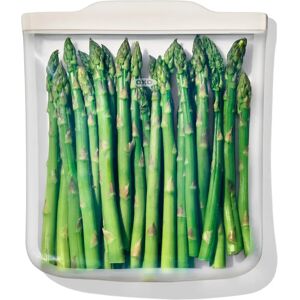 OXO Good Grips Silicone Reusable Half Gallon Bag in Oat - Food Storage OXO Good Grips Silicone Reusable Half Gallon Bag in Oat - Food Storage