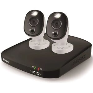 Swann CCTV System - 4 Channel 1080p DVR with 2 x 1080p Warning Light Bullet Came Swann CCTV System - 4 Channel 1080p DVR with 2 x 1080p Warning Light Bullet Came