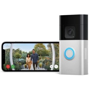 Ring Nickel Satin Steel Video Doorbell Plus + Chime - Doorbell Kit Ring Nickel Satin Steel Video Doorbell Plus + Chime - Doorbell Kit