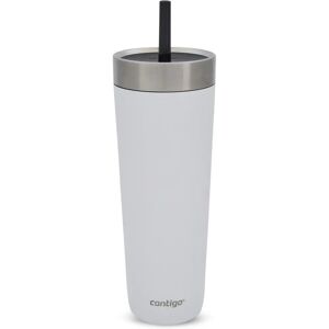 CONTIGO No-Spill Tumbler 720 ml Stainless Steel White - Tumbler CONTIGO No-Spill Tumbler 720 ml Stainless Steel White - Tumbler