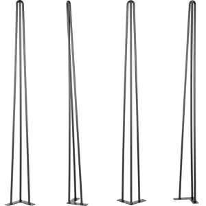 VEVOR Hairpin Table Legs - 34" Black Set of 4 - Supports 220 lbs VEVOR Hairpin Table Legs - 34" Black Set of 4 - Supports 220 lbs