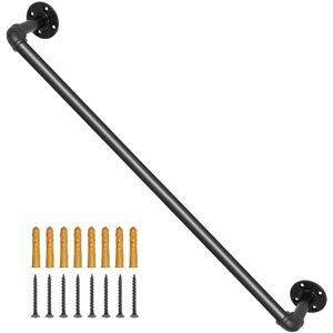 Vevor Industrial Steel Wall-Mounted Stair Handrail - Supports 440 lbs Vevor Industrial Steel Wall-Mounted Stair Handrail - Supports 440 lbs