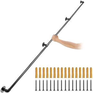 Vevor Corrimano Industriale in Acciaio a Parete 3m - Sistema di Corrimano Vevor Corrimano Industriale in Acciaio a Parete 3m - Sistema di Corrimano