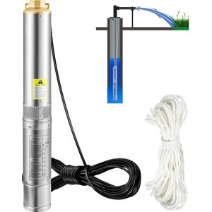 Vevor Tauchpumpe für tiefe Brunnen - 750W, 105L/min, IP68 wasserdicht Vevor Tauchpumpe für tiefe Brunnen - 750W, 105L/min, IP68 wasserdicht