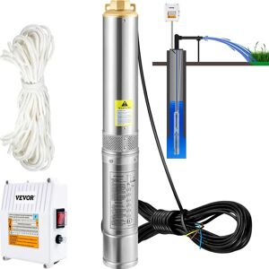 Vevor Djupbrunnspumpa - 370W, 110L/min, 44m Huvud - Industri & Hem Vevor Djupbrunnspumpa - 370W, 110L/min, 44m Huvud - Industri & Hem