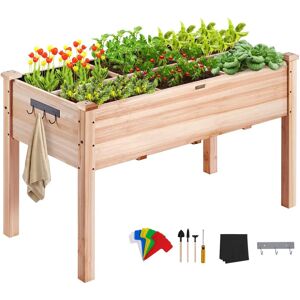 Vevor Raised Garden Bed - 120x58x76cm, Wooden Planting Box Vevor Raised Garden Bed - 120x58x76cm, Wooden Planting Box