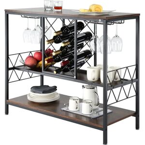 Vevor Armoire de Bar Industrielle - Table à Vin & Porte-verres - Publicité Vevor Armoire de Bar Industrielle - Table à Vin & Porte-verres - Publicité