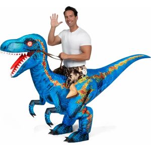 Spooktacular Creations SPO-BU3-21335-M Bleu Ride-on Costume Gonflable - Publicité Spooktacular Creations SPO-BU3-21335-M Bleu Ride-on Costume Gonflable - Publicité