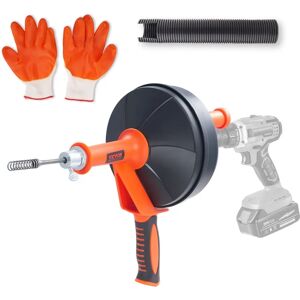 Vevor Drain Auger - 25Ft Flexible Plumbing Snake for Clogs Vevor Drain Auger - 25Ft Flexible Plumbing Snake for Clogs