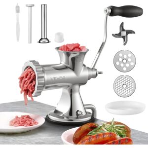 VEVOR Manual Meat Grinder - Table Clamp - 2 Fixation Methods - Stainless Steel VEVOR Manual Meat Grinder - Table Clamp - 2 Fixation Methods - Stainless Steel