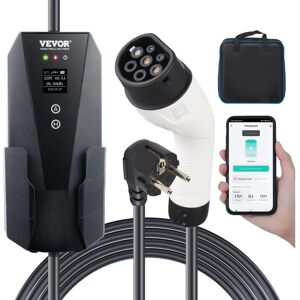 Vevor Tragbares E-Auto-Ladegerät - Typ 2, 16A, 3,7 kW, 8,6 m Kabel, LCD Vevor Tragbares E-Auto-Ladegerät - Typ 2, 16A, 3,7 kW, 8,6 m Kabel, LCD